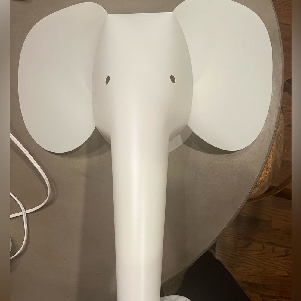 Italian plastic elephant sconces for nursery- excellent condition - $40 pp